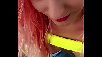 She blows my cock at the seaside with a nice view