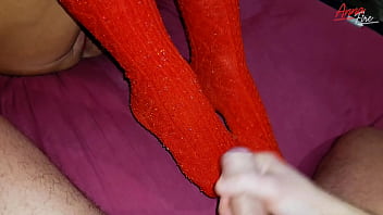 Mature in high red socks satisfies