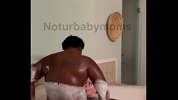 Bbw interracial valentines day fucking in the bath part 1