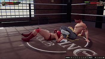 Tiffany vs gigi nf3d mma mixed fight combat piledriver battle