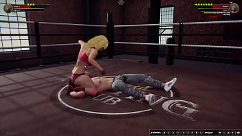 Tiffany vs gigi nf3d mma mixed fight combat piledriver battle