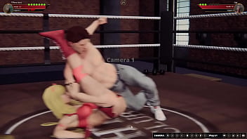 Tiffany vs gigi nf3d mma mixed fight combat piledriver battle