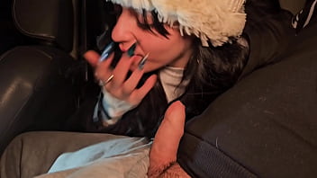 Keilabassi's Nymphomaniac And Steffcrime Can't Hold Back And Suck Her Off Inside The Car thumbnail