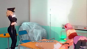 Sakura gives handjob scene