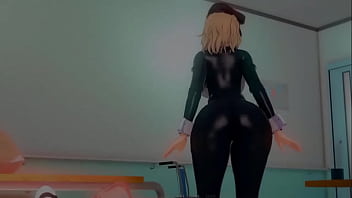 Sakura gives handjob scene