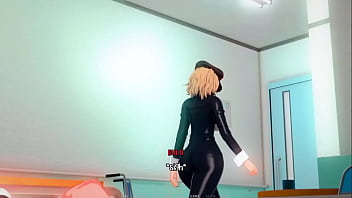 Sakura gives handjob scene