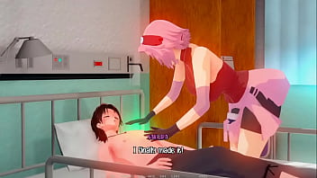 Sakura gives handjob scene