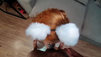 I fed the kitten then fucked her smooth tight pussy