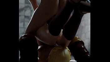 Link dips his cock inside zelda