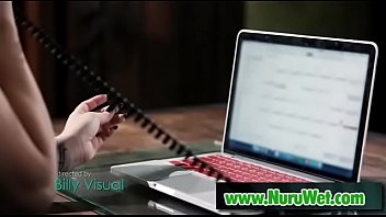 Hot masseuse gives orgasm in nuru massage bradknight & laceychanning