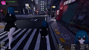 Secret flasher manaka quests in downtown city voyeur game