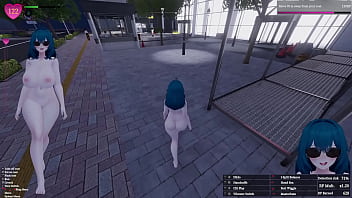 Secret flasher manaka quests in downtown city voyeur game