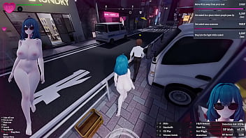 Secret flasher manaka quests in downtown city voyeur game