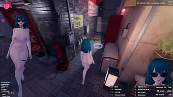 Secret flasher manaka quests in downtown city voyeur game