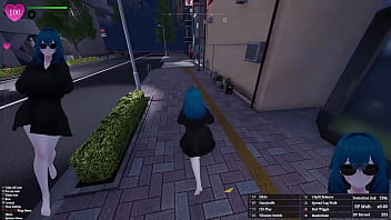 Secret flasher manaka quests in downtown city voyeur game