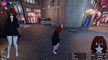 Secret flasher manaka quests in downtown city voyeur game