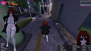 Secret flasher manaka quests in downtown city voyeur game