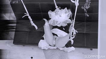 Tied Up * Bondage Rope Clothes Destruction Torn Apart * Pussy Play * Mouth Gag thumbnail