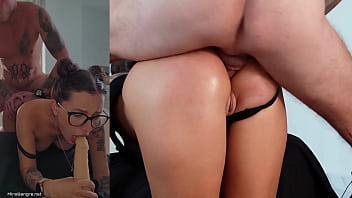 Step sister loves to suck when she gets fucked hard in the ass