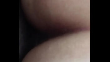 Long stroking white bitch