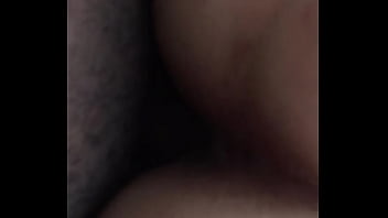 Long stroking white bitch