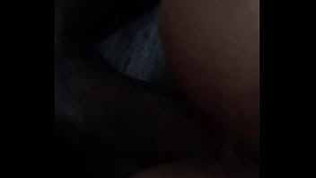 Long stroking white bitch