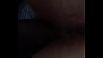 Long stroking white bitch