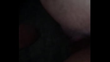 Long stroking white bitch