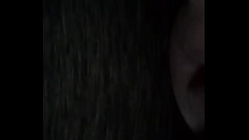 Long stroking white bitch