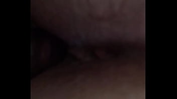 Long stroking white bitch