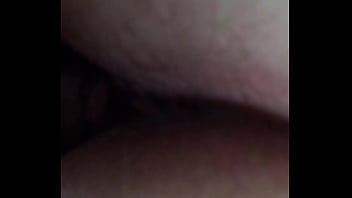 Long stroking white bitch