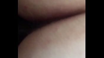 Long stroking white bitch