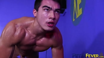 Muscular Men Fuck After Oiled Wrestling thumbnail