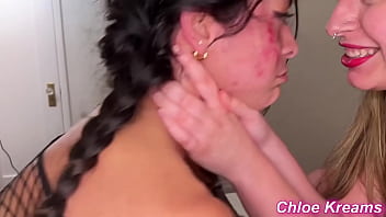 Squirt guzzling & double strapon fucking tiny sub gets used tiny prudence knotty natasha chloe kreams