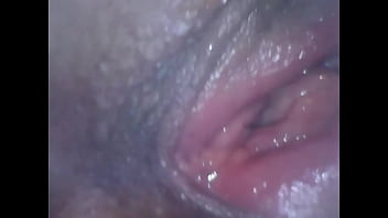 Milf caresses her anal then shows her pussy from the inside and pissing