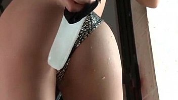 Cute oriental babe poses in sexy