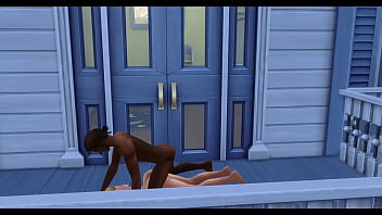 Kate upton takes on a bbc on her balcony