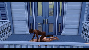 Kate upton takes on a bbc on her balcony