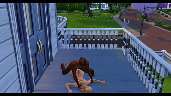 Kate upton takes on a bbc on her balcony