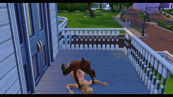 Kate upton takes on a bbc on her balcony