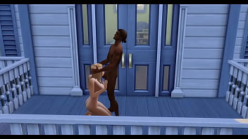 Kate upton takes on a bbc on her balcony