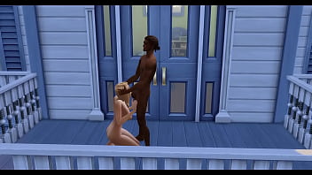 Kate upton takes on a bbc on her balcony