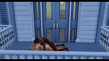 Kate upton takes on a bbc on her balcony