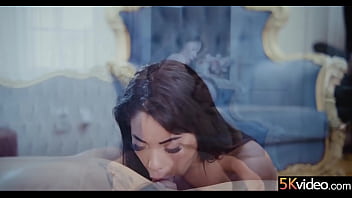 Cock hungry brunette