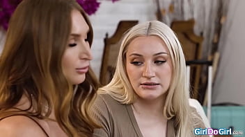 Busty latina skylar snow is embarrassed when her big tits uber hadley haze brings back her bag with her strapon blonde is eager to get fucked