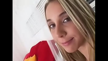 Delilah strong sexy blonde big cock pov blowjob and cum facial