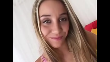 Delilah strong sexy blonde big cock pov blowjob and cum facial