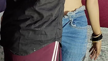 Stepsister was getting ready for party and i couldn't control myself