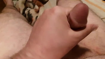 Stroking my dick