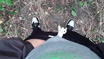 I jerk off in a public park